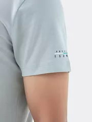 Áo Thun Nam 5S Fashion In Chữ Tay Slimfit ATS24032