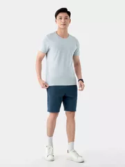 Áo Thun Nam 5S Fashion In Chữ Tay Slimfit ATS24032
