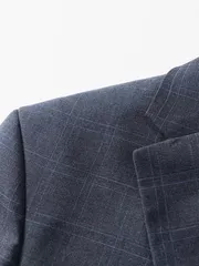 Áo Blazer Nam 5S Fashion Dệt Kẻ Caro Sang Trọng Slimfit ABZ23001