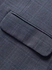 Áo Blazer Nam 5S Fashion Dệt Kẻ Caro Sang Trọng Slimfit ABZ23001