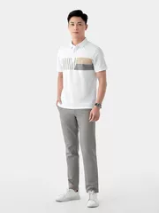 Áo Polo Nam 5S Fashion Phối Họa Tiết Casual APC24045