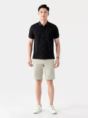 Áo Polo Nam 5S Fashion Họa Tiết In Tràn Slimfit APC24046
