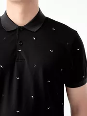 Áo Polo Nam 5S Fashion Họa Tiết In Tràn Slimfit APC24046