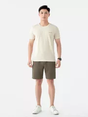 Áo Thun Nam Ngắn Tay 5S Fashion Họa Tiết Slimfit ATS24005