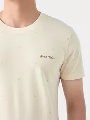 Áo Thun Nam Ngắn Tay 5S Fashion Họa Tiết Slimfit ATS24005