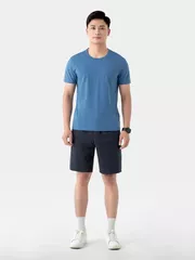 Áo Thun Nam Ngắn Tay 5S Fashion Trơn Basic Slimfit ATS24057