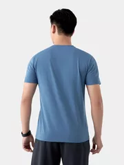 Áo Thun Nam Ngắn Tay 5S Fashion Trơn Basic Slimfit ATS24057