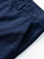 Quần Short Kaki Nam Cotton Trơn Basic Phom Slimfit QSK24021