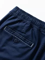 Quần Short Kaki Nam 5S Fashion Cạp Chun Phom Smart Fit QSK24011