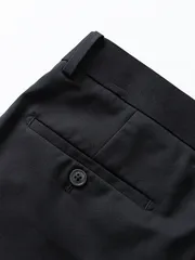 Quần Tây Nam 5S Fashion Trơn Màu Đen Slimfit QAU24163