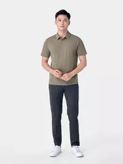 Áo Polo Nam Sport 5S Fashion Phom Classic Dệt Kẻ Ô APC24063