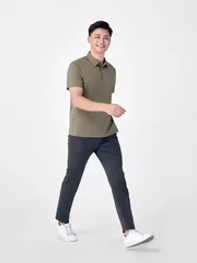 Áo Polo Nam Sport 5S Fashion Phom Classic Dệt Kẻ Ô APC24063