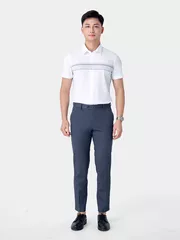 Áo Sơ Mi Nam Ngắn Tay 5S Fashion Kẻ Slimfit ASC24023