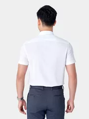 Áo Sơ Mi Nam Ngắn Tay 5S Fashion Kẻ Slimfit ASC24023