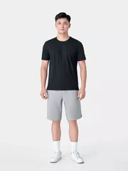 Áo Thun Nam Trơn 5S Fashion Dệt Gân Tăm Casual ATS24046