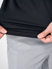 Áo Thun Nam Trơn 5S Fashion Dệt Gân Tăm Casual ATS24046