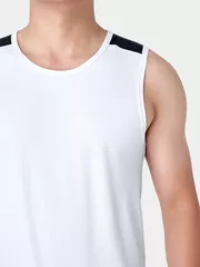 Áo Sát Nách Nam 5S Fashion Can Phối Slimfit ASN24004