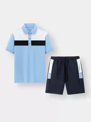 Quần Áo Nam 5S Fashion Kẻ Ngang Ngực Slimfit BAPC24004-BQST24004