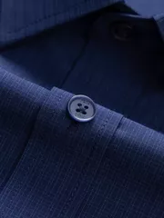 Áo Sơ Mi Nam Ngắn Tay 5S Fashion Dệt Kẻ Ô Regular ASC24036