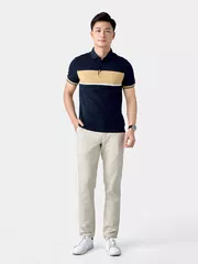 Áo Polo Nam 5S Fashion Can Phối Phom Slimfit APC24058