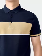 Áo Polo Nam 5S Fashion Can Phối Phom Slimfit APC24058