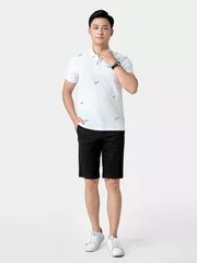 Áo Polo Nam 5S Fashion Thêu Họa Tiết Slimfit APC24049