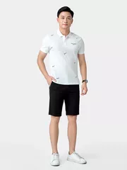 Áo Polo Nam 5S Fashion Thêu Họa Tiết Slimfit APC24049