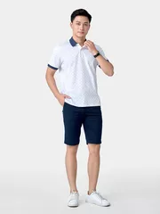 Áo Polo Nam 5S Fashion Họa Tiết Monogram Casual APC24047