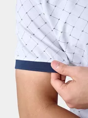 Áo Polo Nam 5S Fashion Họa Tiết Monogram Casual APC24047