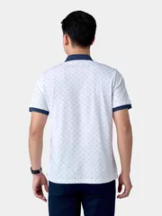 Áo Polo Nam 5S Fashion Họa Tiết Monogram Casual APC24047