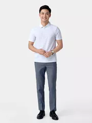 Áo Polo Nam 5S Fashion Dệt Kẻ Phom Regular APC24056