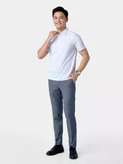 Áo Polo Nam 5S Fashion Dệt Kẻ Phom Regular APC24056