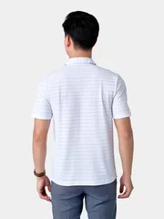 Áo Polo Nam 5S Fashion Dệt Kẻ Phom Regular APC24056