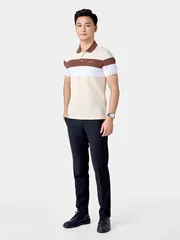 Áo Polo Nam 5S Fashion Can Phối Phom Slimfit APC24042
