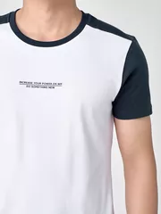 Áo Thun Nam Ngắn Tay 5S Fashion Tay Raglan Slimfit ATS24017