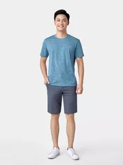 Áo Thun Nam Ngắn Tay 5S Fashion Cotton In Họa Tiết Casual ATS24008