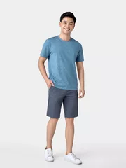 Áo Thun Nam Ngắn Tay 5S Fashion Cotton In Họa Tiết Casual ATS24008