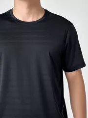 Áo Thun Nam Thể Thao Ngắn Tay 5S Fashion Phom Regular ATS24038