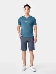 Áo Thun Nam Ngắn Tay 5S Fashion In Chữ Slimfit ATS24030