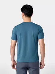 Áo Thun Nam Ngắn Tay 5S Fashion In Chữ Slimfit ATS24030