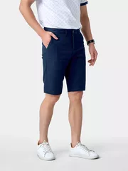 Quần Short Kaki Nam Cotton Trơn Basic Phom Slimfit QSK24021
