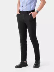 Quần Tây Nam 5S Fashion Cạp Tăng Đơ Slimfit QAU23017