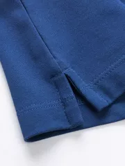 Áo Polo Dài Tay 5S Fashion Cổ Phối Màu Slimfit APD23600