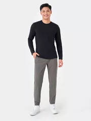 Áo Thun Dài Tay Cổ Tròn 5S Fashion Trơn Slimfit ATO23002