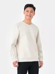 Áo Nỉ Cổ Tròn 5S Fashion In Nổi Slimfit ANO23016