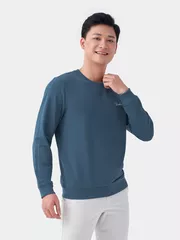 Áo Nỉ Cổ Tròn 5S Fashion Chữ Thêu Slimfit ANO23019