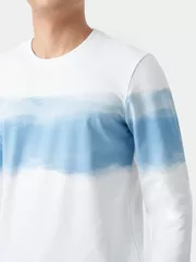 Áo Nỉ Cổ Tròn In Loang 5S Fashion Slimfit ANO23009