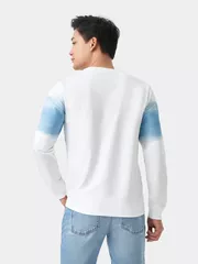 Áo Nỉ Cổ Tròn In Loang 5S Fashion Slimfit ANO23009