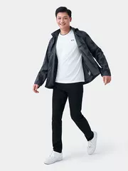 Áo khoác gió 2 lớp lót gió in loang 5S Fashion Slimfit AKG23009