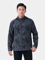 Áo khoác gió 2 lớp lót gió in loang 5S Fashion Slimfit AKG23009